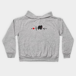 Pomeranians Make Your Heart Beat Kids Hoodie